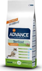 ADVANCE ADULT Sterilized Turkey ADULT сухой корм для стерилизованных кошек с индейкой
