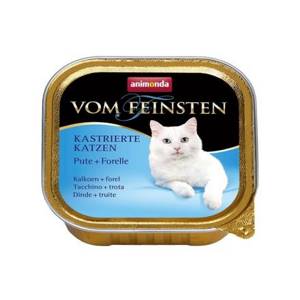 ANIMONDA VOM FEINSTEN for castrated cats консервы с Индейкой и форелью для кастрированных кошек 100 грамм
