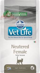 FARMINA Vet Life Neutered Female корм для стерилизованных кошек