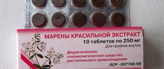 Madder for the treatment of cats