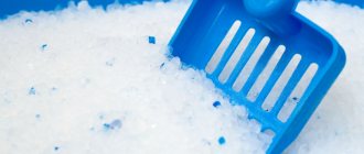 Silica gel cat litter