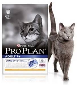 Сухой корм для стерилизованных кошек и кастрированных котов Purina Pro Plan Sterilized 7 .